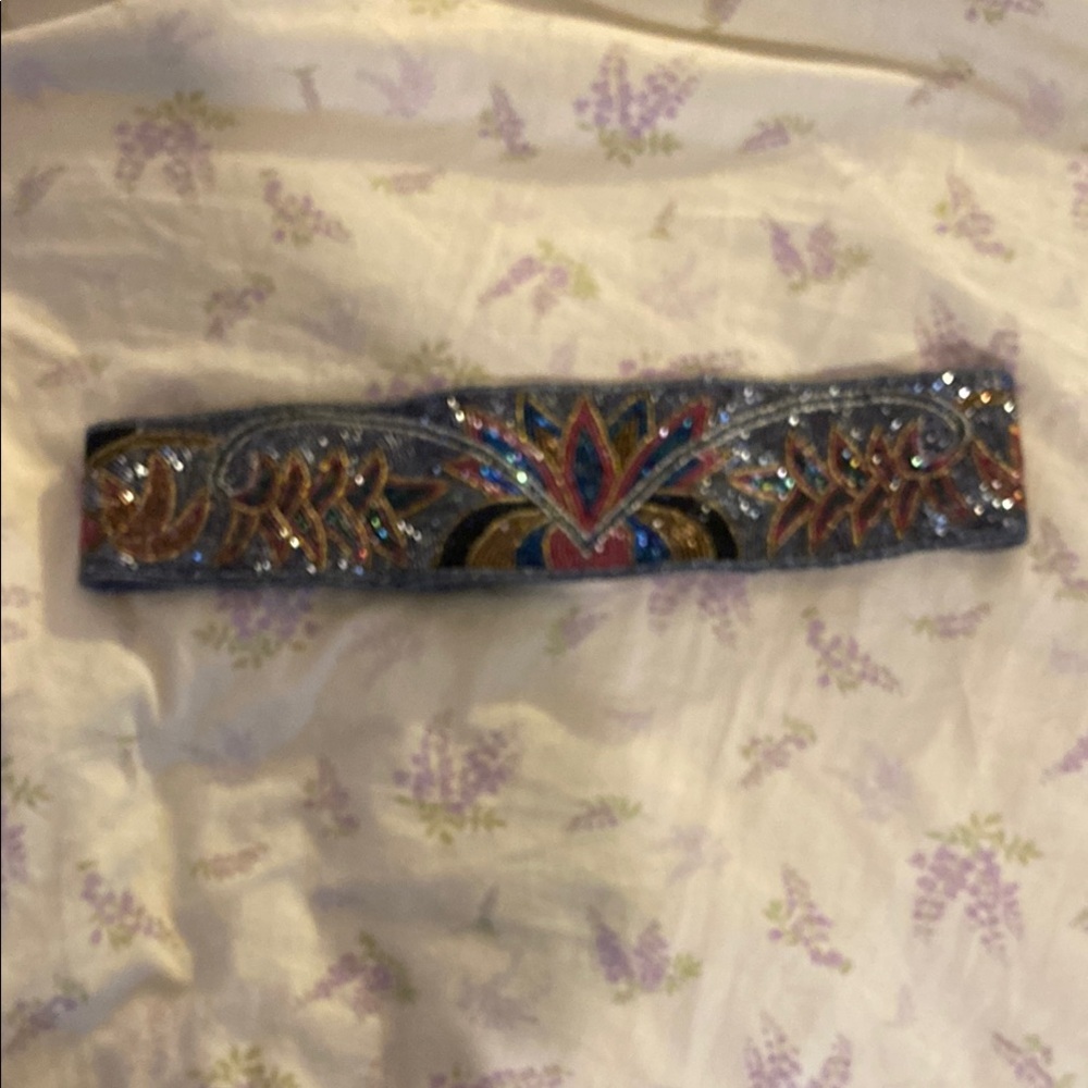 Hand beaded belt